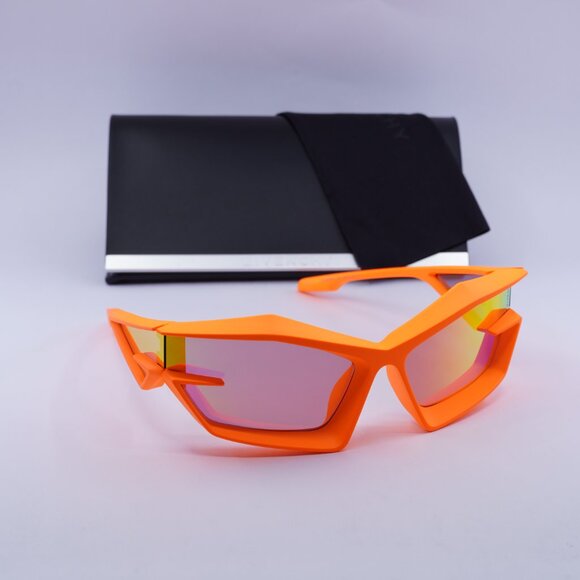 Givenchy GV40049U 43C Geometric Sunglasses - Orange/Orange Mirror - Picture 5 of 10
